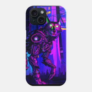 robot wolf Phone Case