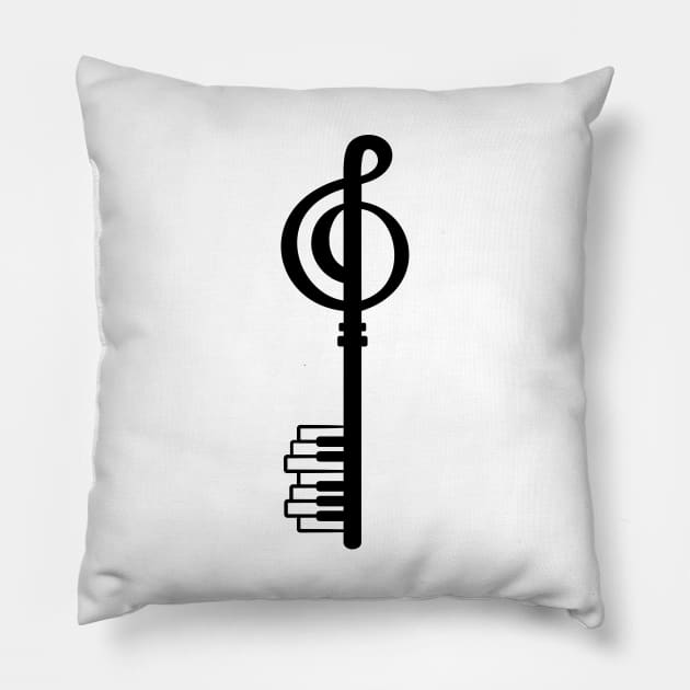 Treble Clef Pillow by lents