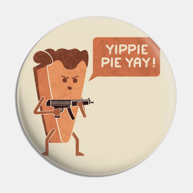 Pie Hard Pin by HandsOffMyDinosaur