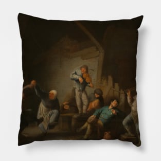 The Dancing Couple by Adriaen van Ostade Pillow