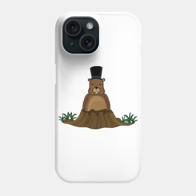 Groundhog Phone Case by valentinahramov