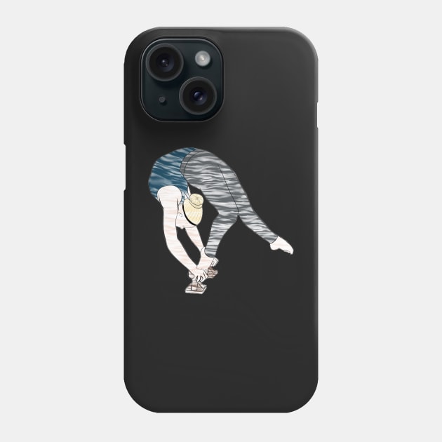 An Acrobat doing a one-leg ring Phone Case by artsyreader