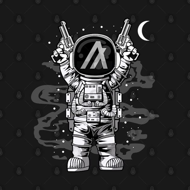 Astronaut Algorand ALGO Coin To The Moon Crypto Token Cryptocurrency Wallet Birthday Gift For Men Women by Thingking About