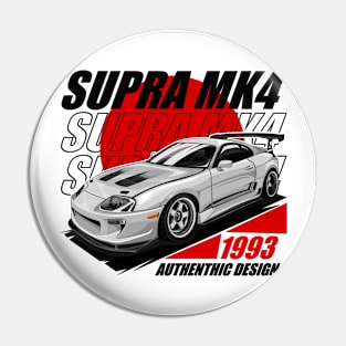 JDM LEGEND TOYOTA SUPRA MK4-WHITE Pin