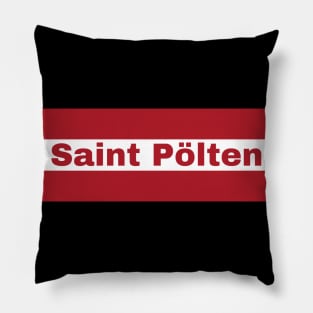 Saint Polten City in Austrian Flag Pillow