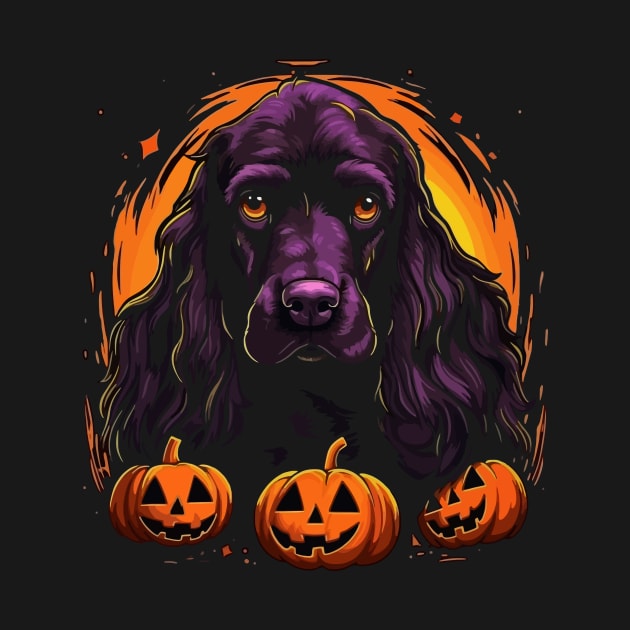 Field Spaniel Halloween by JH Mart