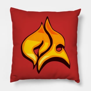 Fire graffiti Pillow