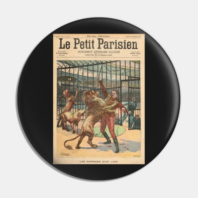 Les Caprices D'un Lion / Lion Tamer Georges Marck mauled in 1900 Pin by artfromthepast