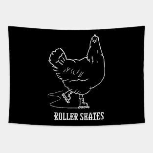 Roller skates (funny chicken) Tapestry