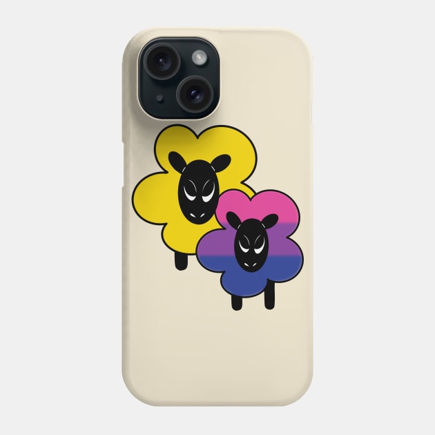 Proud Bi Ally Rainbow Sheep Phone Case by Emberpixie