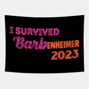 I Survived Barbenheimer 2023 Tapestry