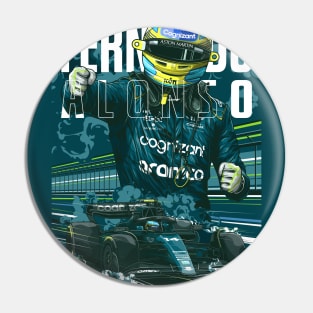 Formula 1 Fernando Alonso Aston Martin Poster Pin