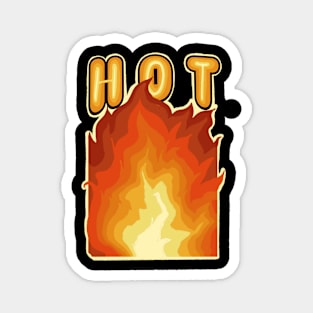 Hot Big Fire Magnet