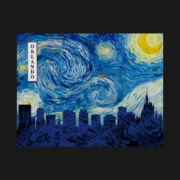 Orlando Starry Night Van Gogh by Ferrazi