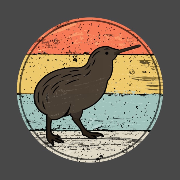 Kiwi Australian Birds And Wildlife Retro Style Gift by MarkusShirts