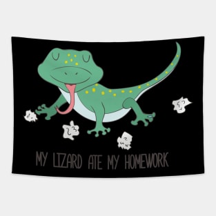 My Lizard Ate My Homework, Funny Pet Tapestry