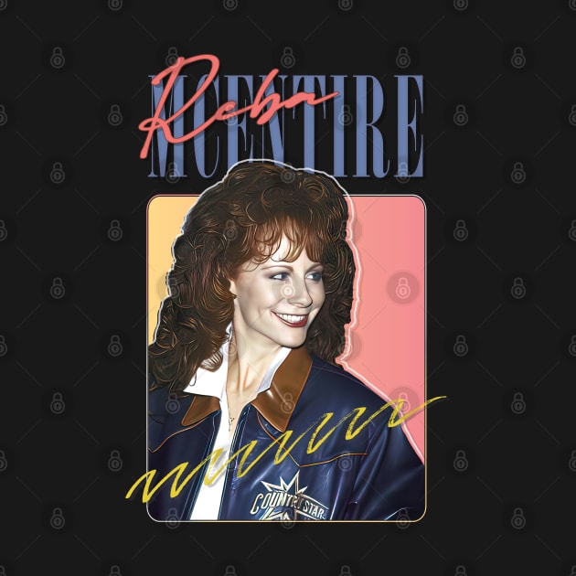 Reba McEntire // Vintage 80s Style Fan Design by DankFutura