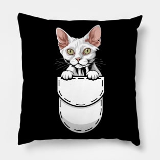 Funny Devon Rex Pocket Cat Pillow