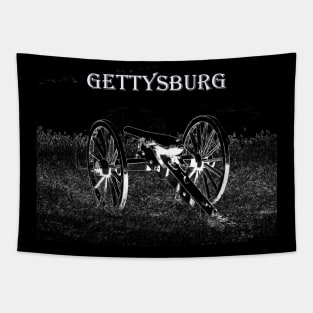 Gettysburg Ghost Cannon Tapestry