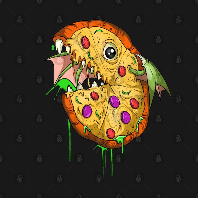 Scary Fish Toppings Pizza by Trendy Black Sheep