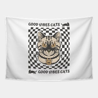 Good Vibes Cats Tapestry