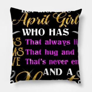 Awesome April Girl T shirt Gift Birthday Pillow