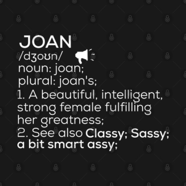 Joan Name Definition Joan Female Name by TeeLogic