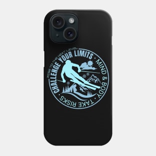 Challenge Your Limits Next Level Inspirational Quote Phrase Text Phone Case