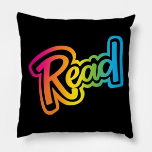 Rainbow Read Pillow