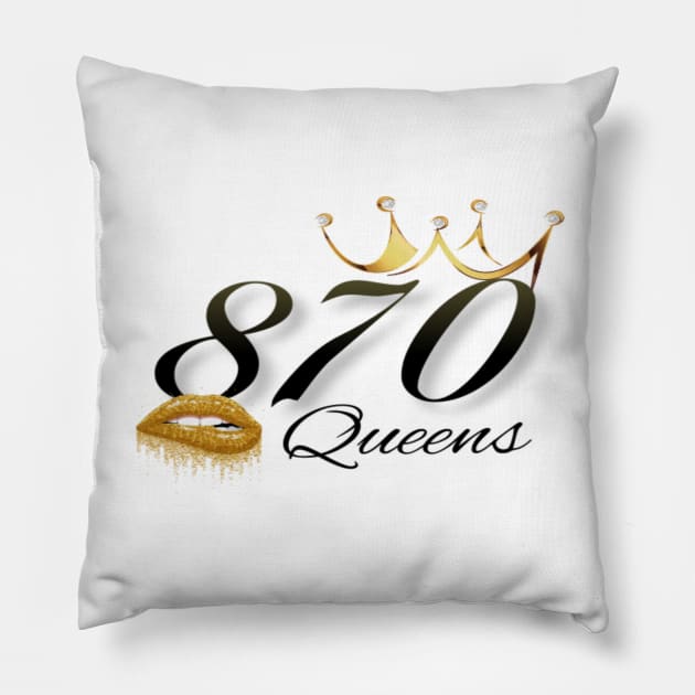 870 Queen Small Corner Logo Pillow by 870 Cornhole Nation