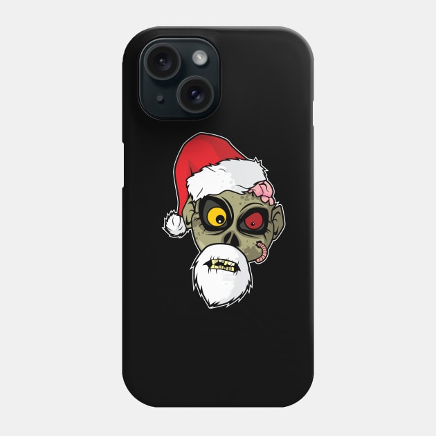 Skull Christmas Phone Case by AdeShirts