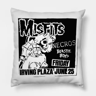 Misfits / Necros / Beastie Boys Punk Flyer Pillow