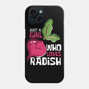 Radish Revival: Just A Girl Who Loves Radish Phone Case