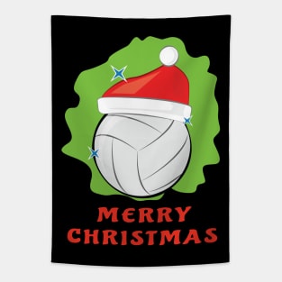 Merry Volleyball Christmas - Funny Tapestry