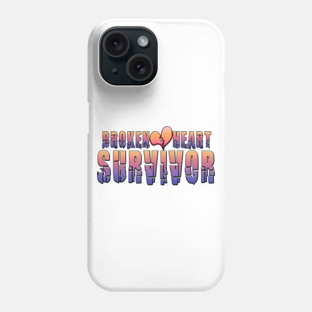 Broken Heart Survivor Peach Phone Case by Shawnsonart