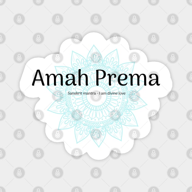 Amah Prema Sanskrit Mantra Magnet by onepony