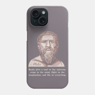 Plato Portrait and Quote Phone Case