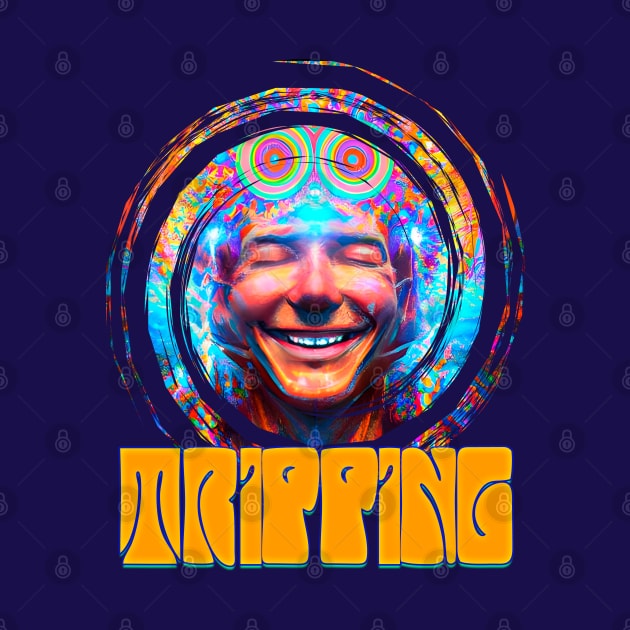 Tripping - Captioned (2) - Trippy Psychedelic Art by TheThirdEye