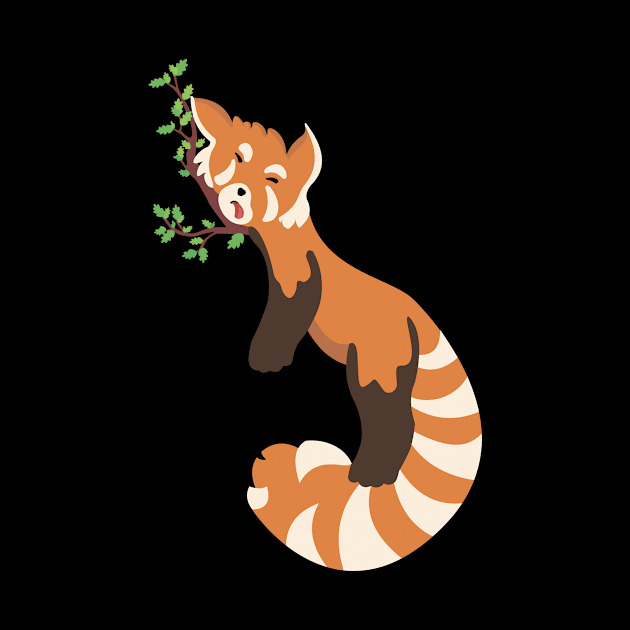 red panda by BrainDrainOnly