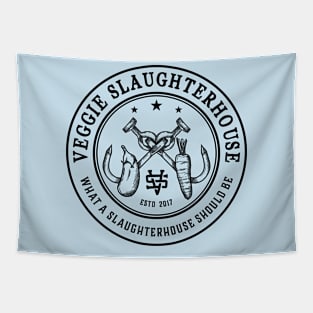 Veggie Slaughterhouse Certified Badge Tapestry