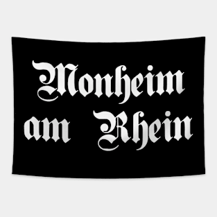 Monheim am Rhein written with gothic font Tapestry