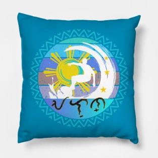 Baybayin word Alon (Wave) Pillow