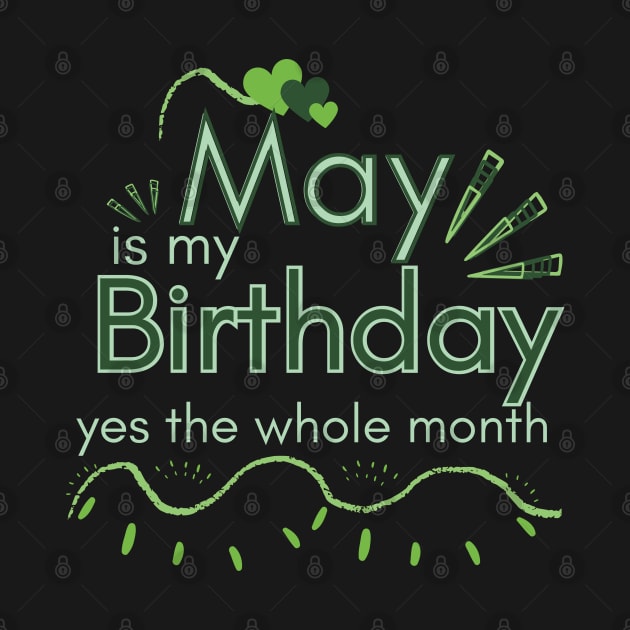 May Is My Birthday Yes The Whole Month by Ezzkouch