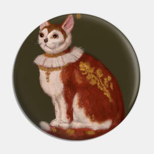 Renaissance Cat is Half Upholstery Pin