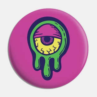 Creepy Halloween Neon Eye Pin