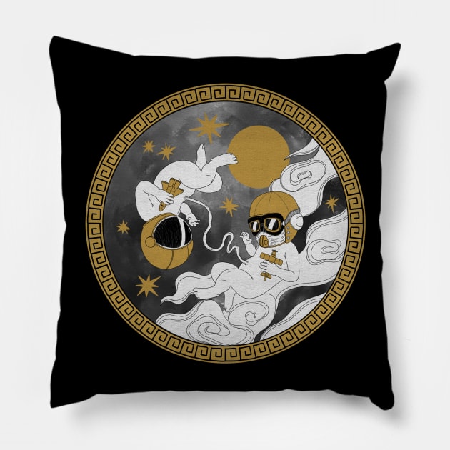 Gemini: Castor & Pollux Pillow by Meek_Mik_PH