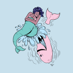 Whale and Mermaid T-Shirt