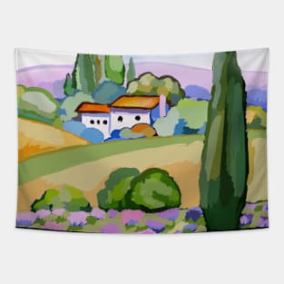 Orange Valley Tapestry