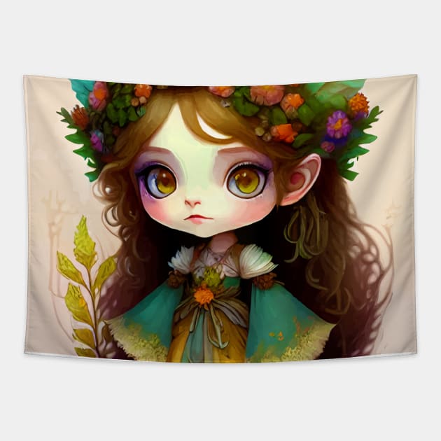Wood Nymph Tapestry by Morrigan Austin