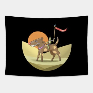 Mad Dog Rider Tapestry